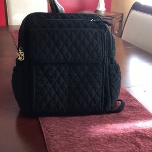 Vera Bradley Black travel back pack.